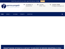 Tablet Screenshot of gammaprogetti.com